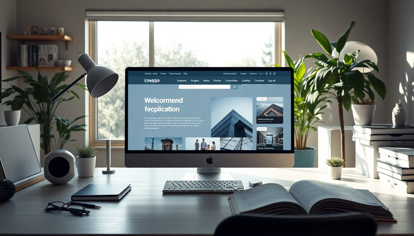 Professional illustration showing Ai-powered web interface